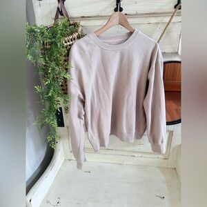 Ribbed lightweight sweatshirt